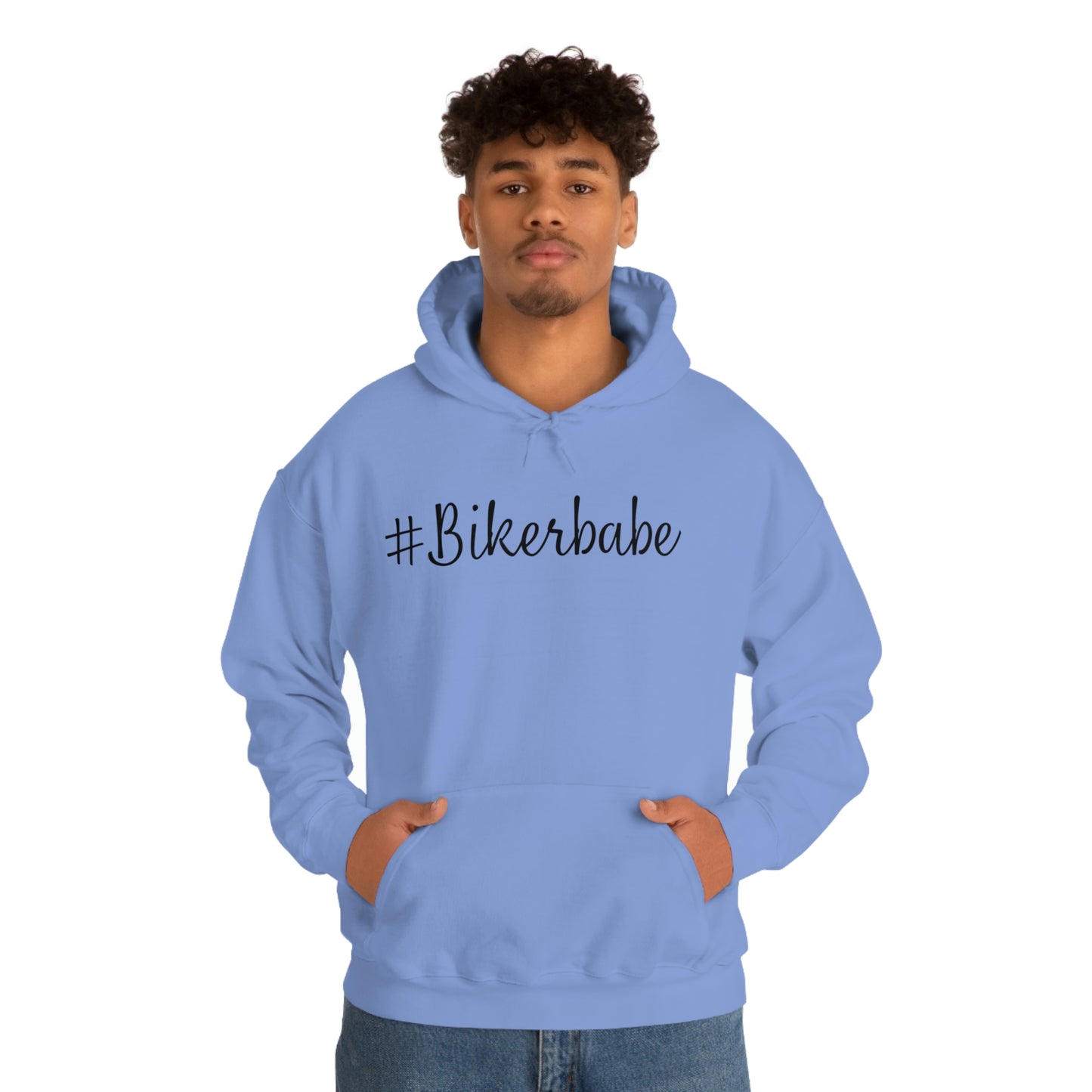 Biker Babe Leopard-Unisex Heavy Blend™ Hooded Sweatshirt
