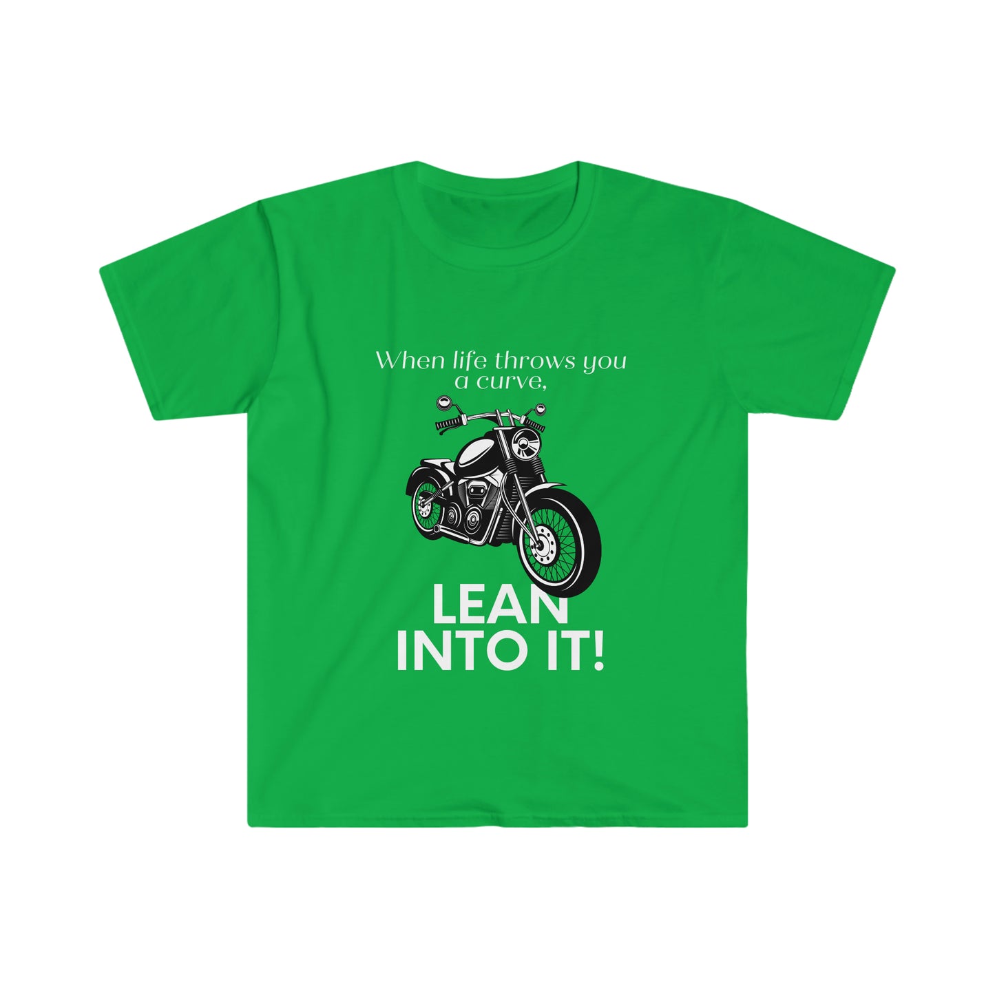 Lean Into It (Classic Bike)-Unisex Softstyle T-Shirt