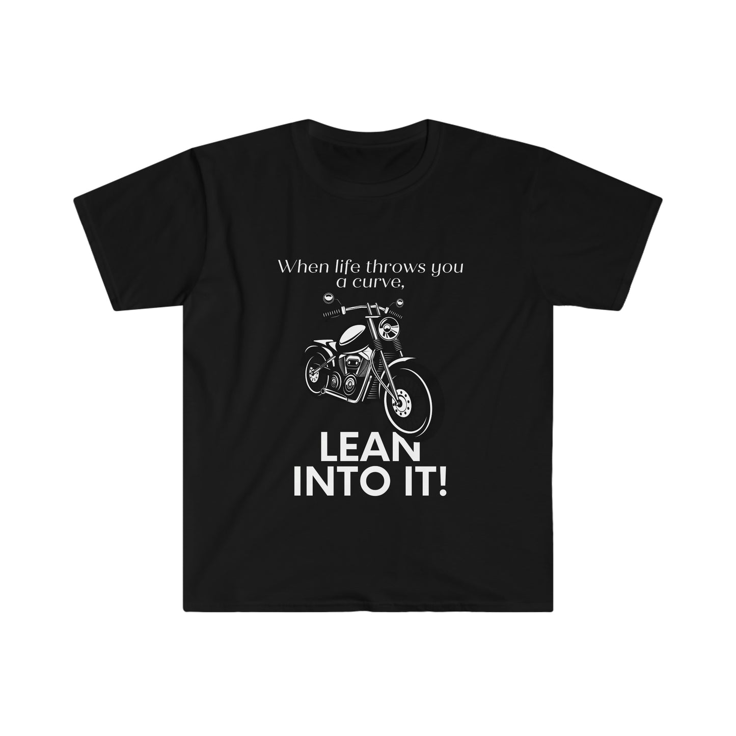 Lean Into It (Classic Bike)-Unisex Softstyle T-Shirt