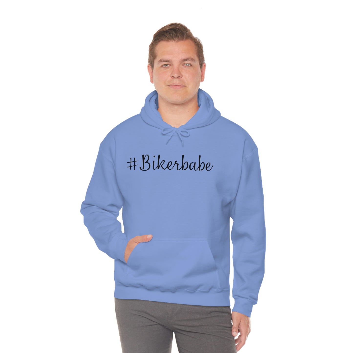Biker Babe Leopard-Unisex Heavy Blend™ Hooded Sweatshirt