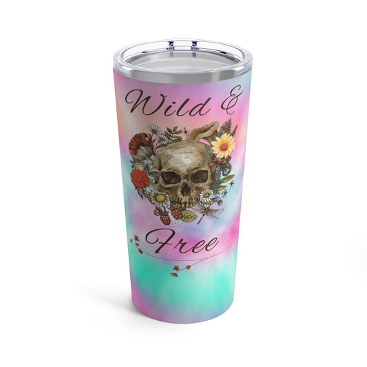 Wild & Free Tie Dye Tumbler 20oz